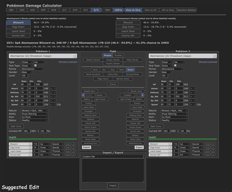 smogon calculator|Programming .